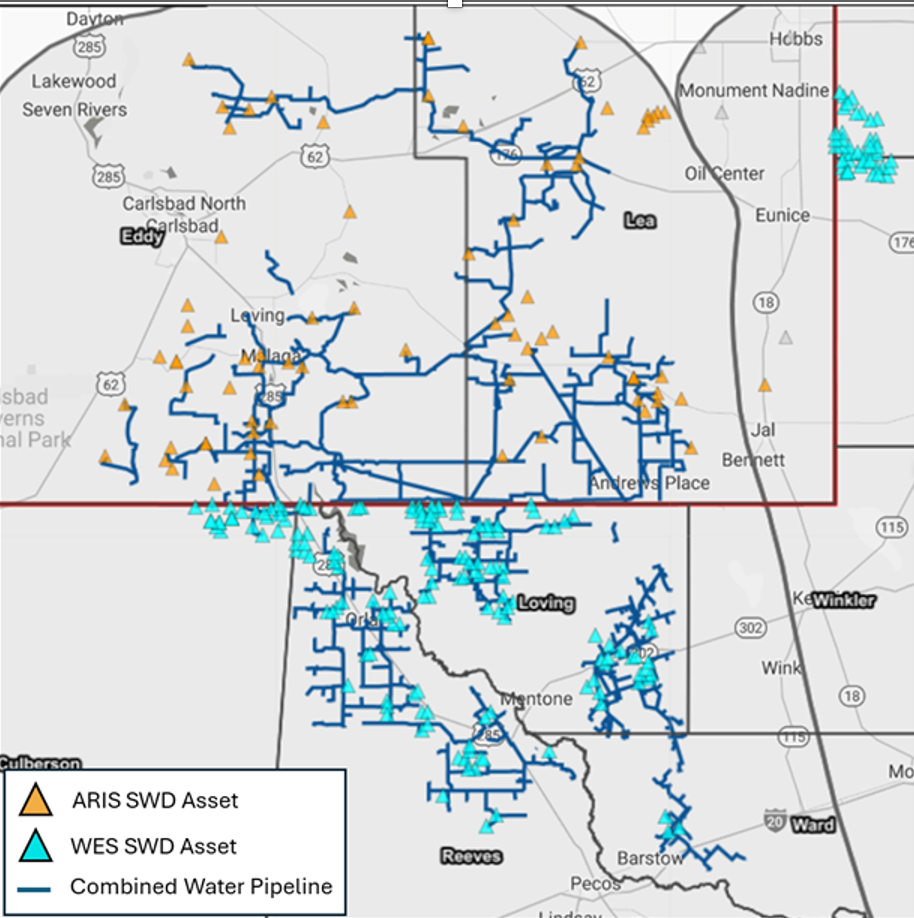ARIS and Western Midstream Combined Assets