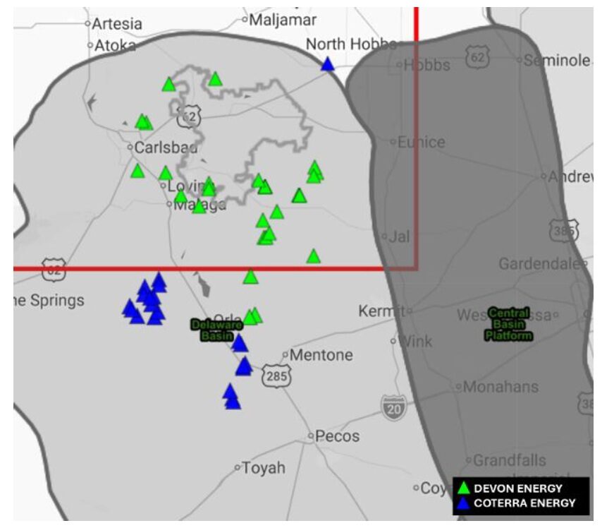 Devon-Coterra Injection Wells